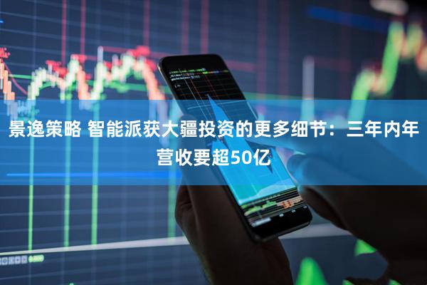 景逸策略 智能派获大疆投资的更多细节：三年内年营收要超50亿